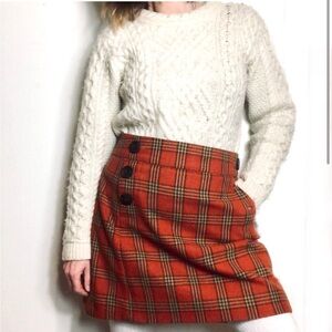 GAP • Tartan Plaid Holiday Mini Skirt 12